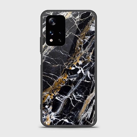 Xiaomi Poco M4 Pro 5G Cover- Black Marble Series - HQ Ultra Shine Premium Infinity Glass Soft Silicon Borders Case