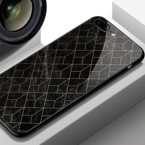 Oppo F7 Cover- Black Marble Series - HQ Ultra Shine Premium Infinity Glass Soft Silicon Borders Case