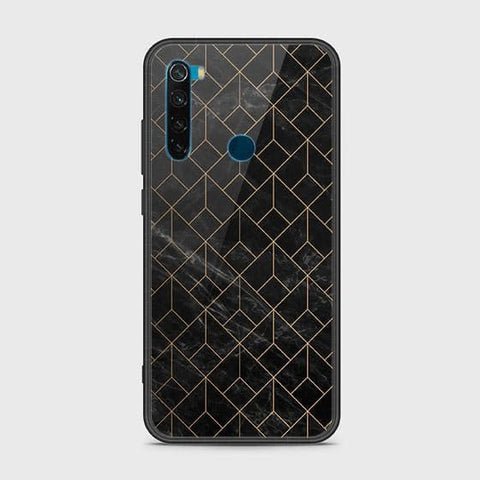 Xiaomi Redmi Note 8 Cover - Black Marble Series - HQ Ultra Shine Premium Infinity Glass Soft Silicon Borders Case