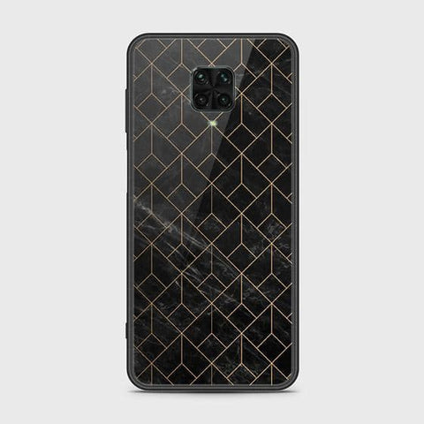 Xiaomi Redmi Note 9 Pro Cover - Black Marble Series - HQ Ultra Shine Premium Infinity Glass Soft Silicon Borders Case