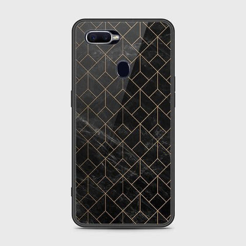 Oppo F9 / F9 Pro Cover - Black Marble Series - HQ Ultra Shine Premium Infinity Glass Soft Silicon Borders Case