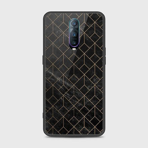 OPPO R17 Pro Cover - Black Marble Series - HQ Ultra Shine Premium Infinity Glass Soft Silicon Borders Case