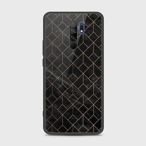 Xiaomi Redmi 9 Prime Cover - Black Marble Series - HQ Ultra Shine Premium Infinity Glass Soft Silicon Borders Case