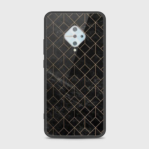 Vivo Y51 Cover - Black Marble Series - HQ Ultra Shine Premium Infinity Glass Soft Silicon Borders Case