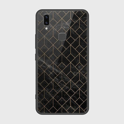 Vivo Y85 Cover - Black Marble Series - HQ Ultra Shine Premium Infinity Glass Soft Silicon Borders Case