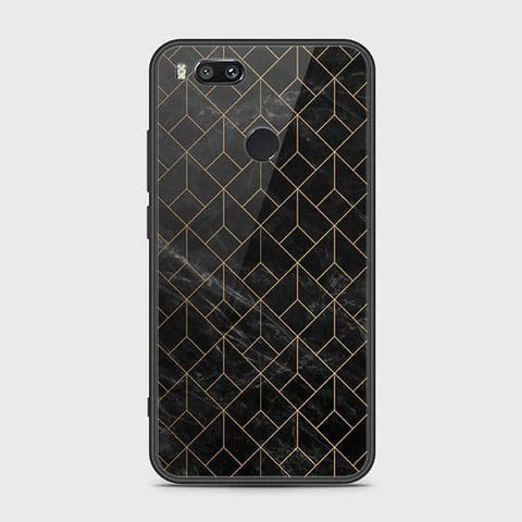 Xiaomi Mi A1 / Mi 5X Cover - Black Marble Series - HQ Ultra Shine Premium Infinity Glass Soft Silicon Borders Case