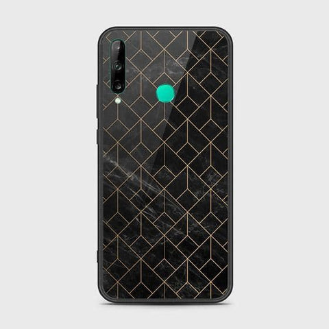 Huawei P40 lite E Cover - Black Marble Series - HQ Ultra Shine Premium Infinity Glass Soft Silicon Borders Case