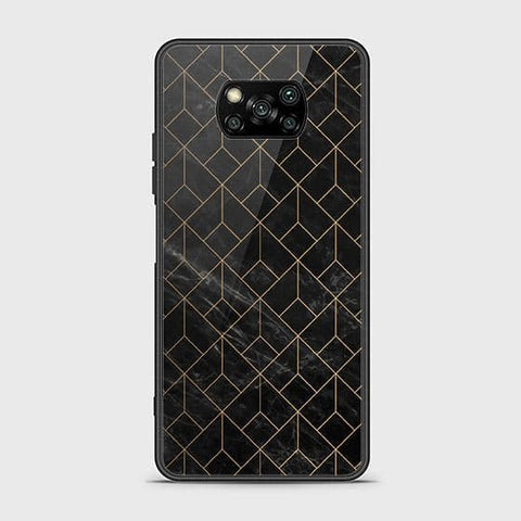 Xiaomi Poco X3 Pro Cover - Black Marble Series - HQ Ultra Shine Premium Infinity Glass Soft Silicon Borders Case