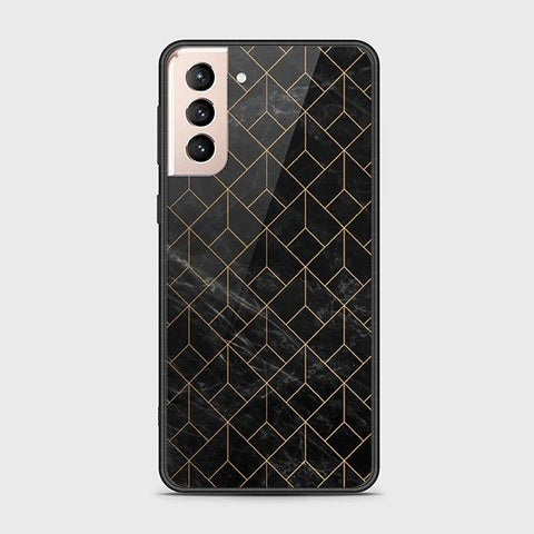 Samsung Galaxy S21 Plus 5G Cover - Black Marble Series - HQ Ultra Shine Premium Infinity Glass Soft Silicon Borders Case