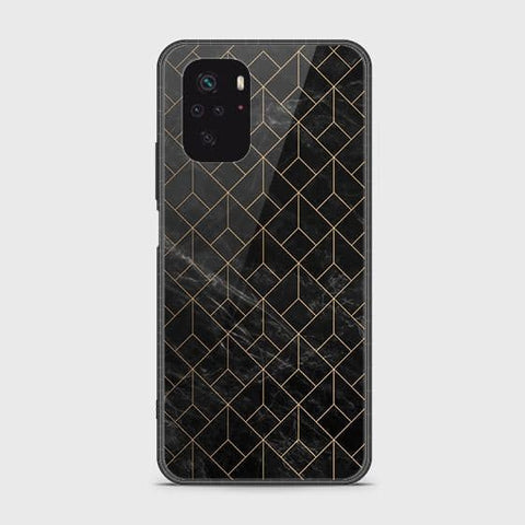 Xiaomi Redmi Note 10S Cover - Black Marble Series - HQ Ultra Shine Premium Infinity Glass Soft Silicon Borders Case SuccessActive