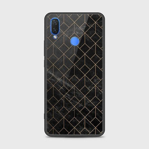 Honor 8C Cover - Black Marble Series - HQ Ultra Shine Premium Infinity Glass Soft Silicon Borders Case