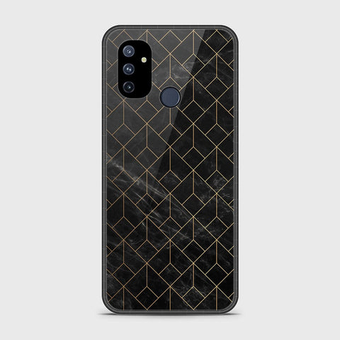 OnePlus Nord N100 Cover- Black Marble Series - HQ Ultra Shine Premium Infinity Glass Soft Silicon Borders Case