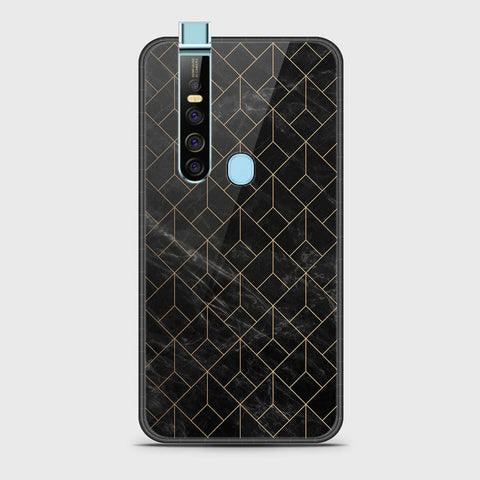 Tecno Camon 15 Pro Cover- Black Marble Series - HQ Ultra Shine Premium Infinity Glass Soft Silicon Borders Case