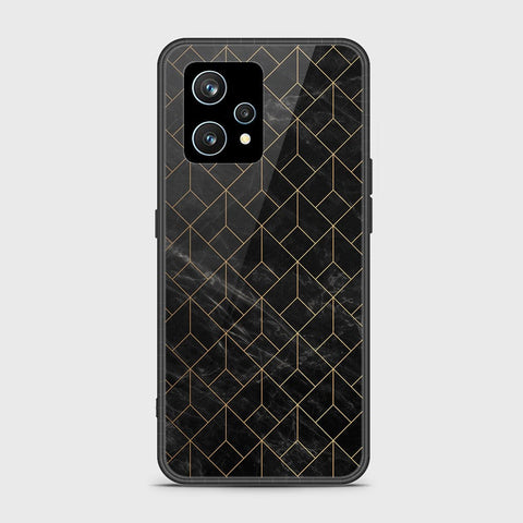 Realme Narzo 50 Pro Cover- Black Marble Series - HQ Ultra Shine Premium Infinity Glass Soft Silicon Borders Case