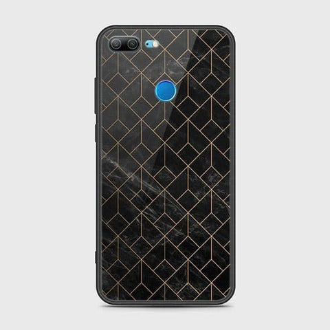 Huawei Honor 9 Lite Cover - Black Marble Series - HQ Ultra Shine Premium Infinity Glass Soft Silicon Borders Case