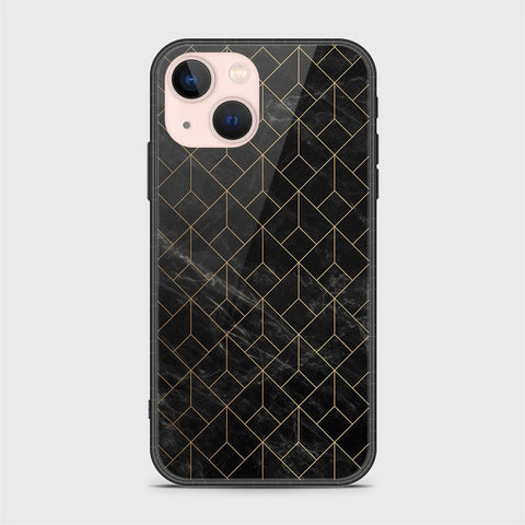 iPhone 14 Plus Cover- Black Marble Series - HQ Ultra Shine Premium Infinity Glass Soft Silicon Borders Case