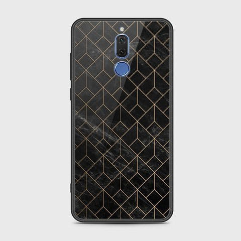 Huawei Mate 10 Lite Cover - Black Marble Series - HQ Ultra Shine Premium Infinity Glass Soft Silicon Borders Case