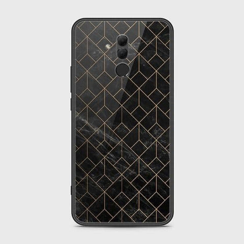 Huawei Mate 20 Lite Cover - Black Marble Series - HQ Ultra Shine Premium Infinity Glass Soft Silicon Borders Case