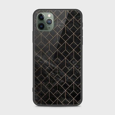 iPhone 11 Pro Max Cover - Black Marble Series - HQ Ultra Shine Premium Infinity Glass Soft Silicon Borders Case