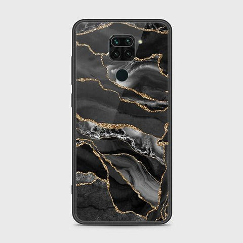 Xiaomi Redmi 10X 4G Cover - Black Marble Series - HQ Ultra Shine Premium Infinity Glass Soft Silicon Borders Case