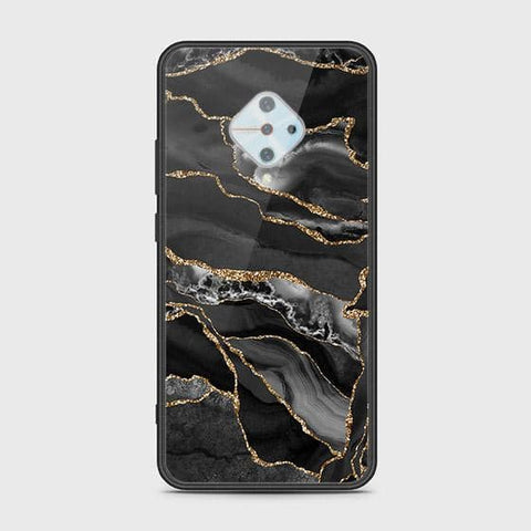 Vivo Y51 Cover - Black Marble Series - HQ Ultra Shine Premium Infinity Glass Soft Silicon Borders Case