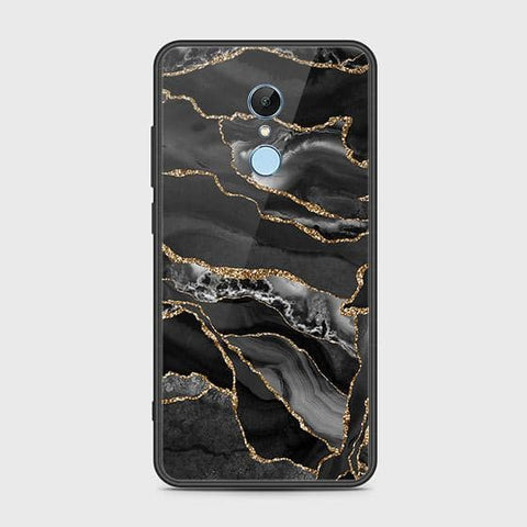 Xiaomi Redmi 5 Cover - Black Marble Series - HQ Ultra Shine Premium Infinity Glass Soft Silicon Borders Case