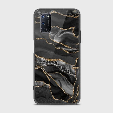 Oppo A72 Cover - Black Marble Series - HQ Ultra Shine Premium Infinity Glass Soft Silicon Borders Case SuccessActive