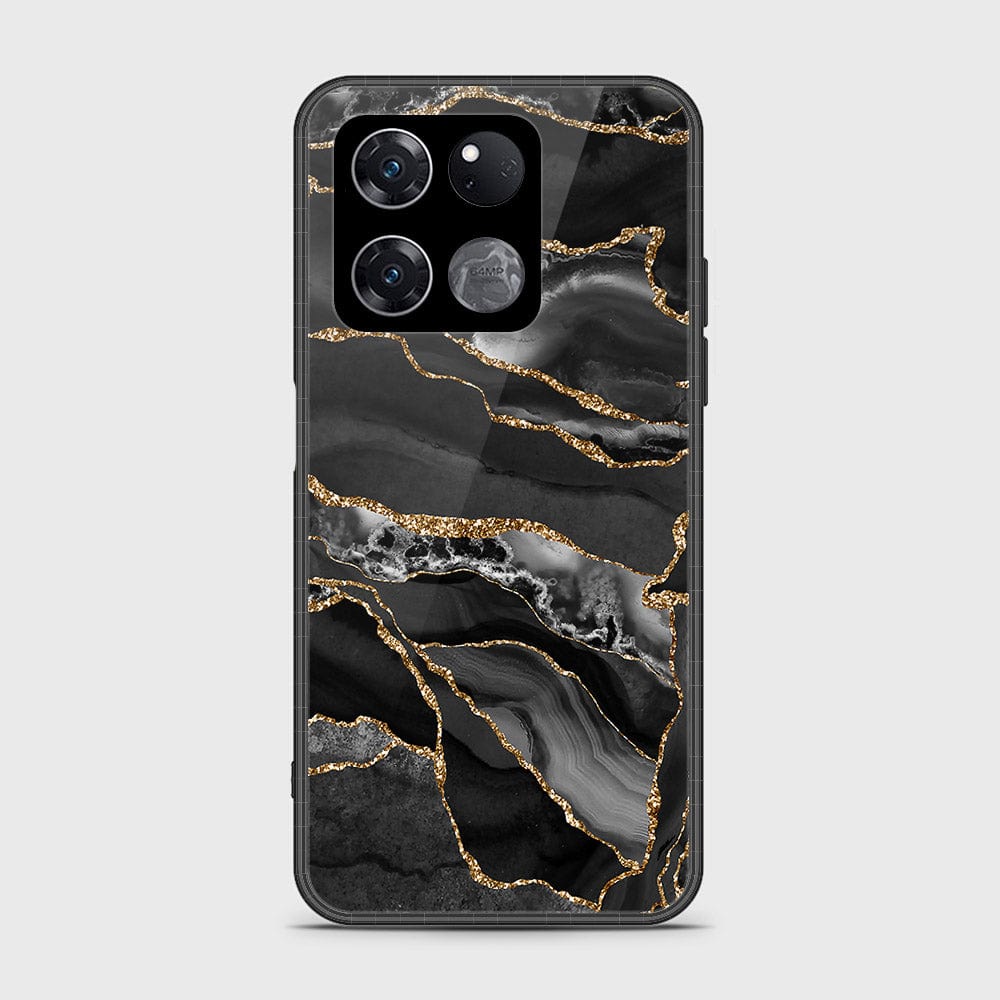 OnePlus Ace Racing Cover- Black Marble Series - HQ Ultra Shine Premium Infinity Glass Soft Silicon Borders Case (Fast Delivery)