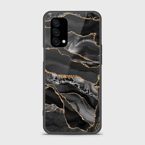 OnePlus Nord N200 5G Cover- Black Marble Series - HQ Ultra Shine Premium Infinity Glass Soft Silicon Borders Case