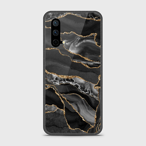 OnePlus Nord CE Cover- Black Marble Series - HQ Ultra Shine Premium Infinity Glass Soft Silicon Borders Case