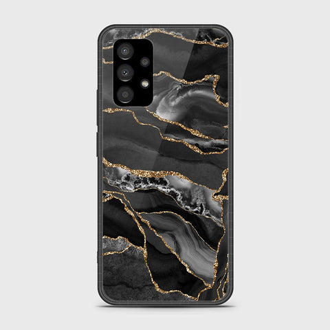 Samsung Galaxy A53 5G Cover- Black Marble Series - HQ Ultra Shine Premium Infinity Glass Soft Silicon Borders Case