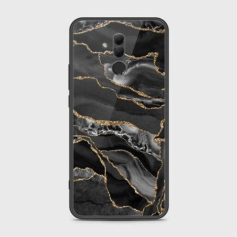 Huawei Mate 20 Lite Cover - Black Marble Series - HQ Ultra Shine Premium Infinity Glass Soft Silicon Borders Case