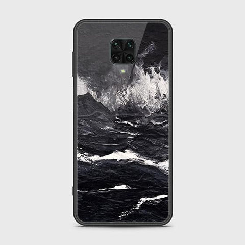 Xiaomi Redmi Note 9 Pro Cover - Black Marble Series - HQ Ultra Shine Premium Infinity Glass Soft Silicon Borders Case