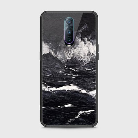 OPPO R17 Pro Cover - Black Marble Series - HQ Ultra Shine Premium Infinity Glass Soft Silicon Borders Case