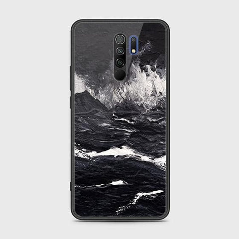 Xiaomi Redmi 9 Prime Cover - Black Marble Series - HQ Ultra Shine Premium Infinity Glass Soft Silicon Borders Case