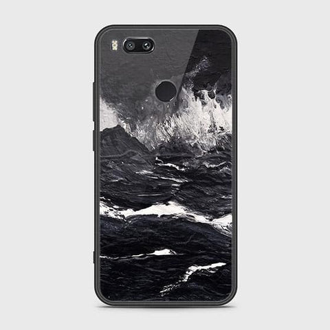 Xiaomi Mi A1 / Mi 5X Cover - Black Marble Series - HQ Ultra Shine Premium Infinity Glass Soft Silicon Borders Case