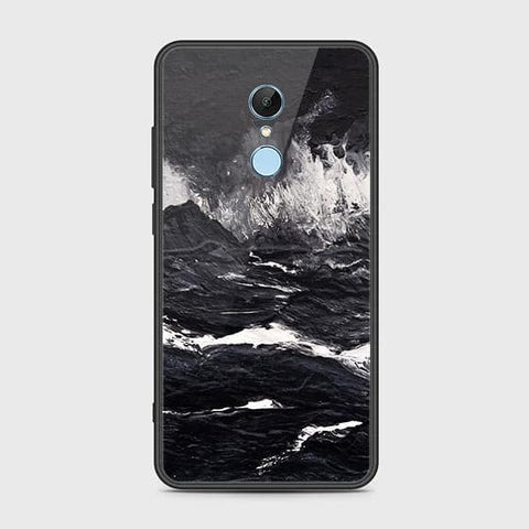 Xiaomi Redmi 5 Cover - Black Marble Series - HQ Ultra Shine Premium Infinity Glass Soft Silicon Borders Case