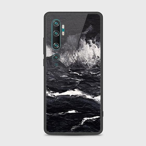 Xiaomi Mi Note 10 Pro Cover - Black Marble Series - HQ Ultra Shine Premium Infinity Glass Soft Silicon Borders Case