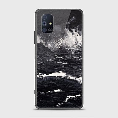 Samsung Galaxy M51 Cover - Black Marble Series - HQ Ultra Shine Premium Infinity Glass Soft Silicon Borders Case SuccessActive