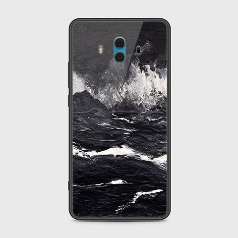 Huawei Mate 10 Cover - Black Marble Series - HQ Ultra Shine Premium Infinity Glass Soft Silicon Borders Case