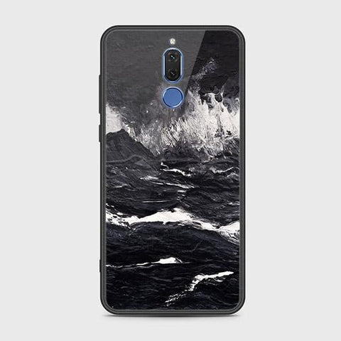 Huawei Mate 10 Lite Cover - Black Marble Series - HQ Ultra Shine Premium Infinity Glass Soft Silicon Borders Case