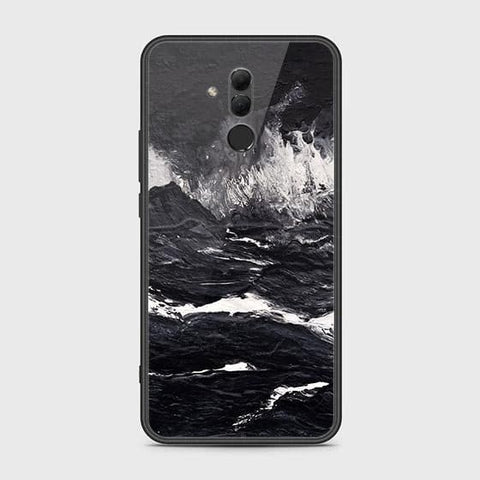 Huawei Mate 20 Lite Cover - Black Marble Series - HQ Ultra Shine Premium Infinity Glass Soft Silicon Borders Case