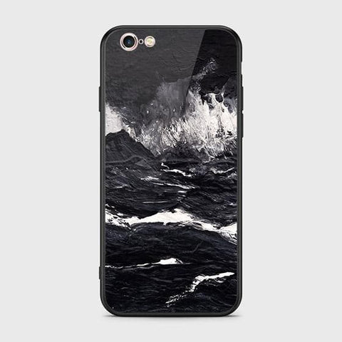 iPhone 6S / 6 Cover - Black Marble Series - HQ Ultra Shine Premium Infinity Glass Soft Silicon Borders Case