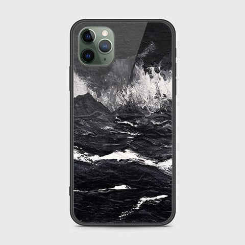 iPhone 11 Pro Max Cover - Black Marble Series - HQ Ultra Shine Premium Infinity Glass Soft Silicon Borders Case