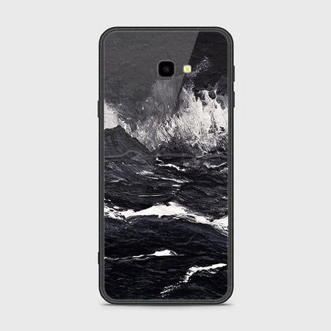 Samsung Galaxy J4 Plus Cover - Black Marble Series - HQ Ultra Shine Premium Infinity Glass Soft Silicon Borders Case