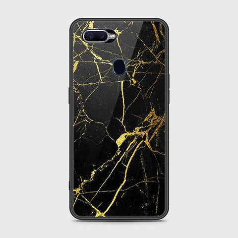 Oppo F9 / F9 Pro Cover - Black Marble Series - HQ Ultra Shine Premium Infinity Glass Soft Silicon Borders Case