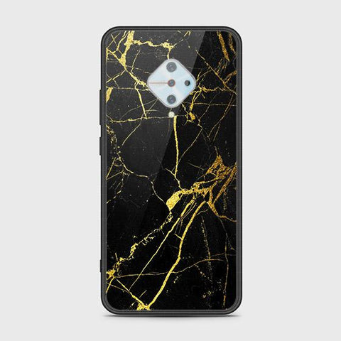 Vivo Y51 Cover - Black Marble Series - HQ Ultra Shine Premium Infinity Glass Soft Silicon Borders Case