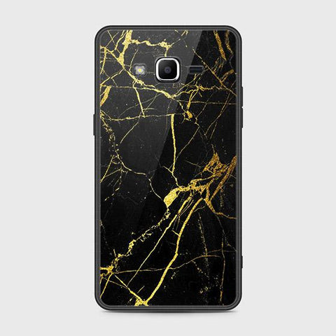 Samsung Galaxy J2 Prime Cover - Black Marble Series - HQ Ultra Shine Premium Infinity Glass Soft Silicon Borders Case