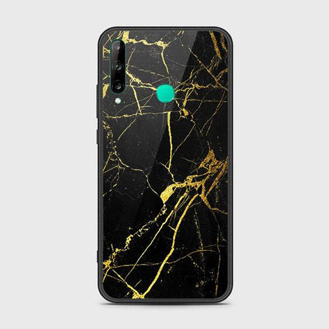 Huawei P40 lite E Cover - Black Marble Series - HQ Ultra Shine Premium Infinity Glass Soft Silicon Borders Case