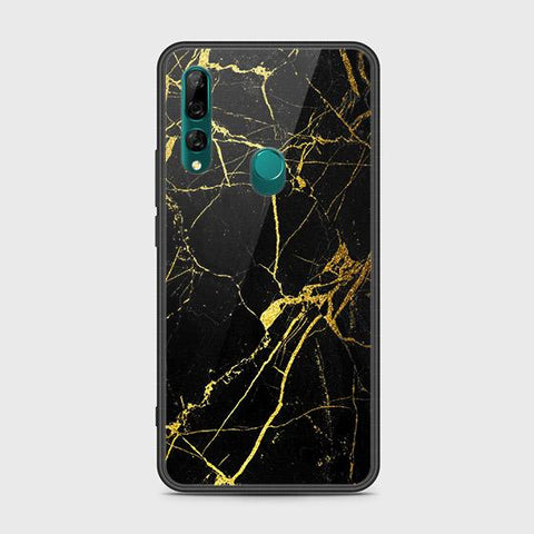 Honor 9X Cover - Black Marble Series - HQ Ultra Shine Premium Infinity Glass Soft Silicon Borders Case